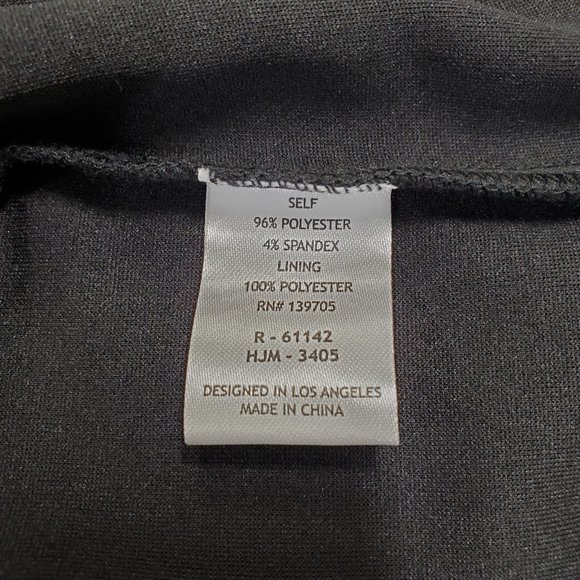 LOVE, NICKIE LEW Black Scalloped Hem Mini Dress - Picture 8 of 12